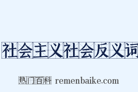 社会主义社会反义词是什么意思的图片